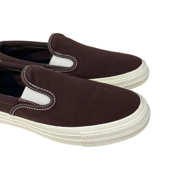 Converse Classic Slip On Low Top Canvas Brown Women's Sneakers Custom 171852C-BR - Picture 4 of 10
